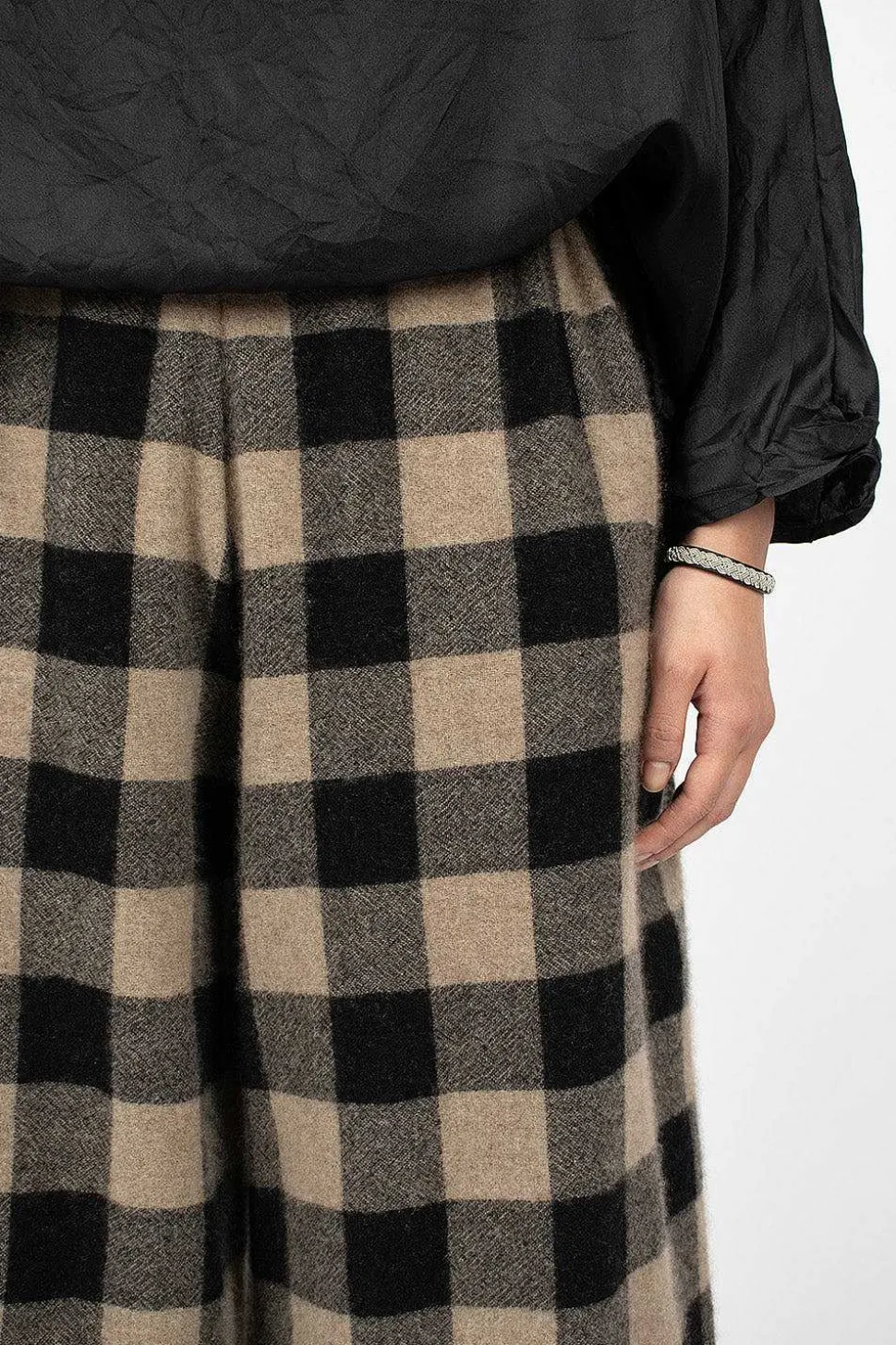 Pyjama Trouser Check Brown/Black