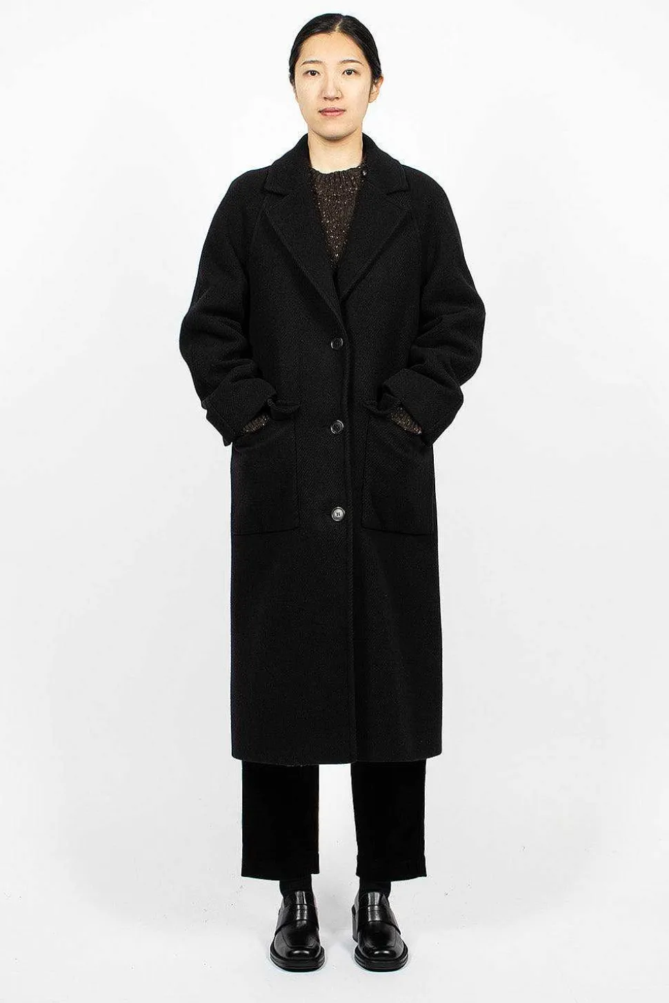Raglan Overcoat Black