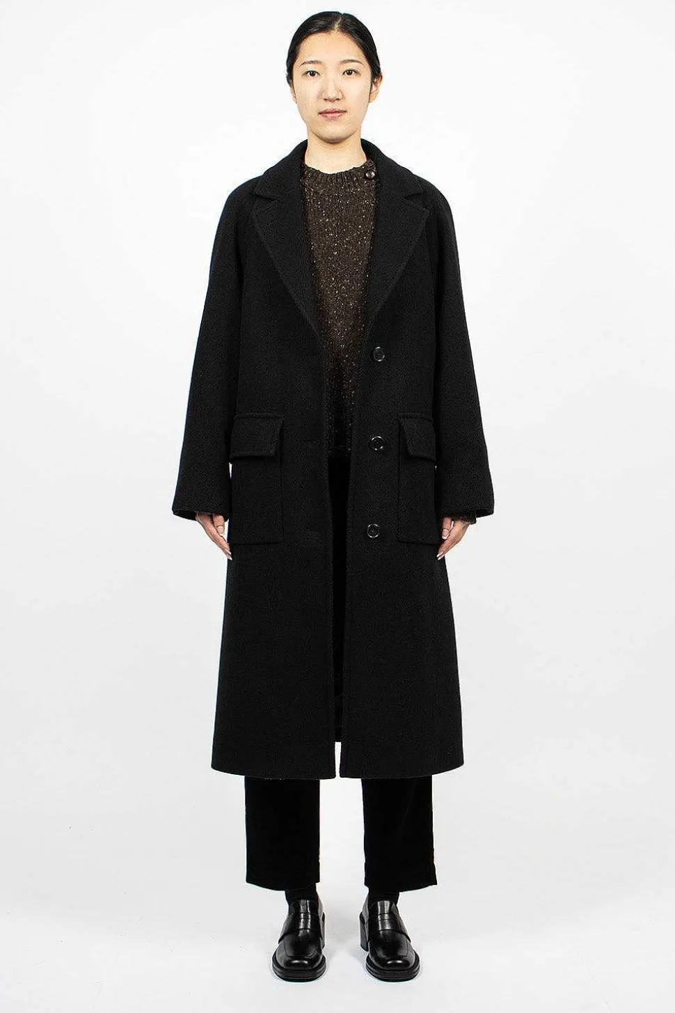 Raglan Overcoat Black