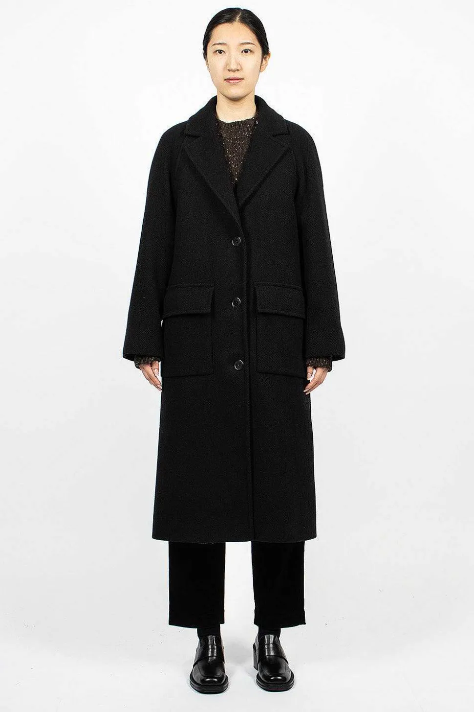 Raglan Overcoat Black