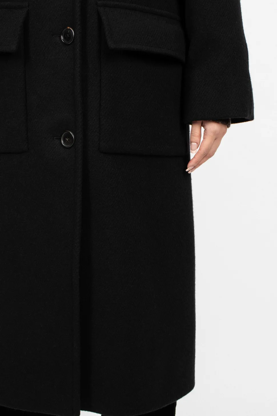 Raglan Overcoat Black
