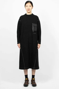 Re Wool Jq Dress Black