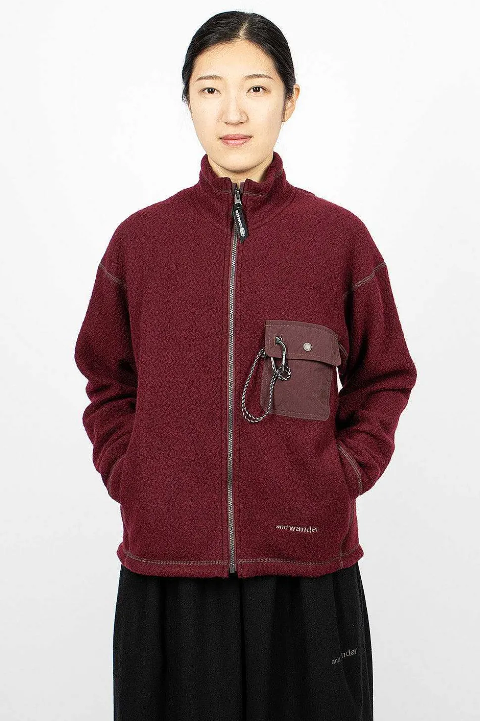 Re Wool Jq Fleece Bordeaux