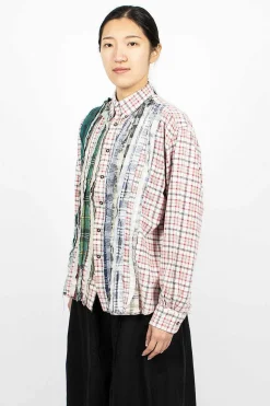 Rebuild Ribbon Flannel Shirt Red/Green