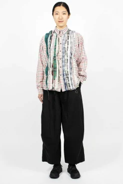 Rebuild Ribbon Flannel Shirt Red/Green