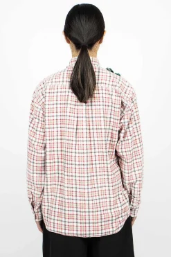 Rebuild Ribbon Flannel Shirt Red/Green