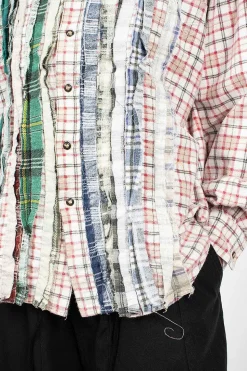 Rebuild Ribbon Flannel Shirt Red/Green