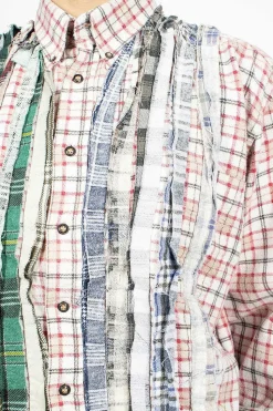 Rebuild Ribbon Flannel Shirt Red/Green