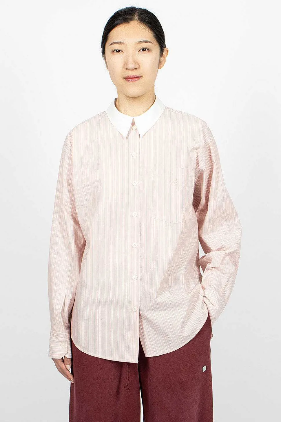 Reverse Shirt Pink Stripe