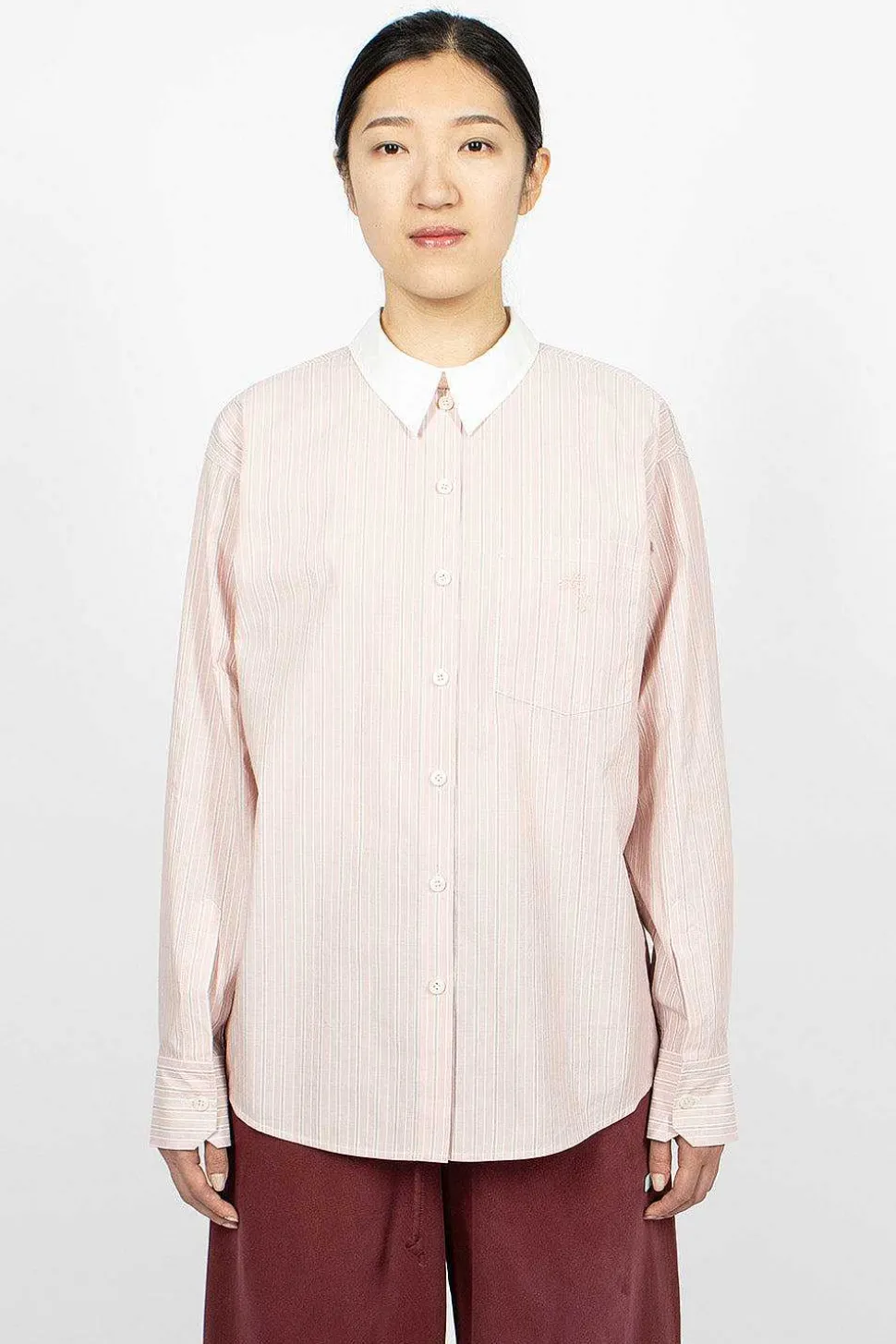 Reverse Shirt Pink Stripe