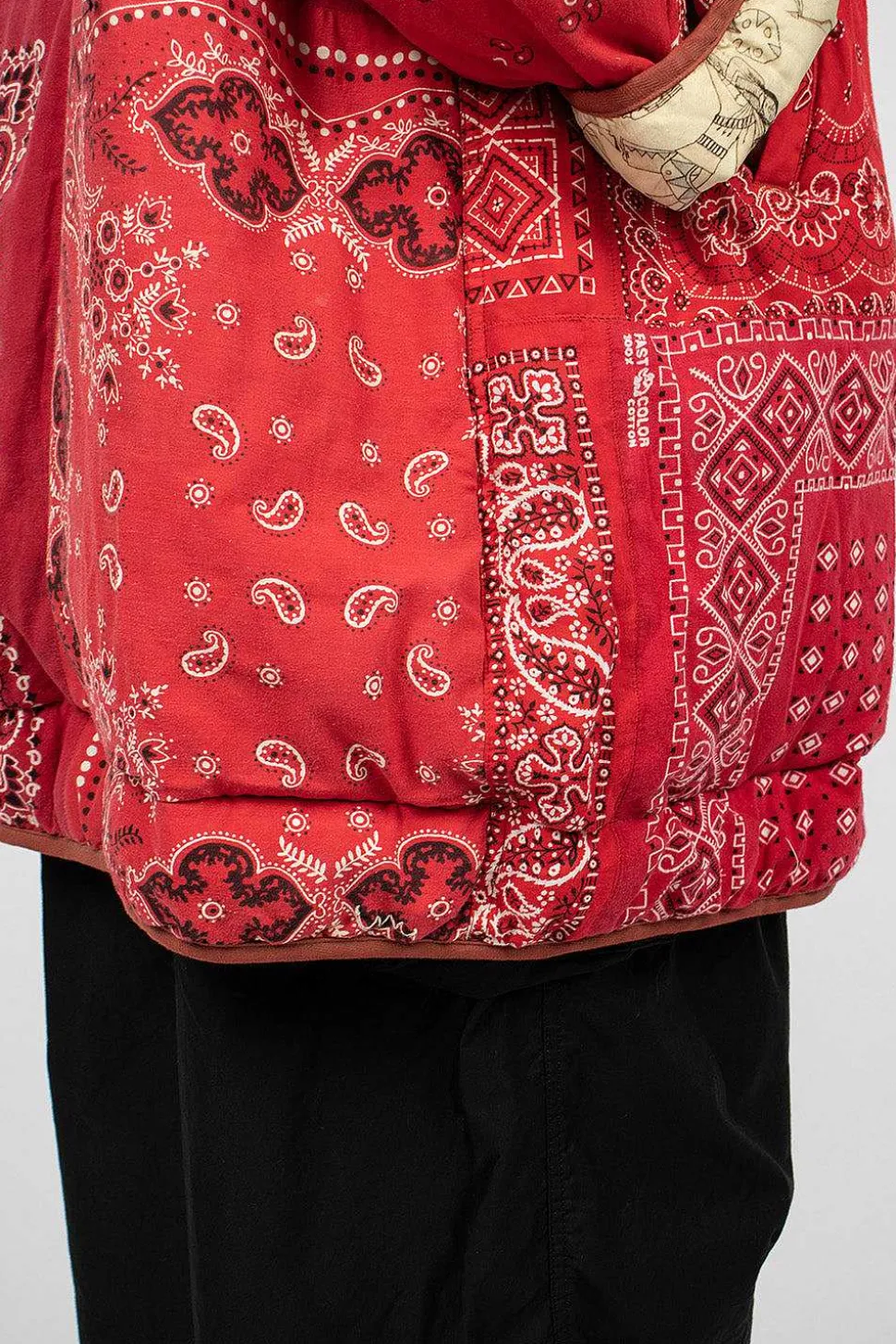 Reversible Liner Coat Bandana Red