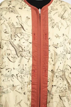 Reversible Liner Coat Bandana Red