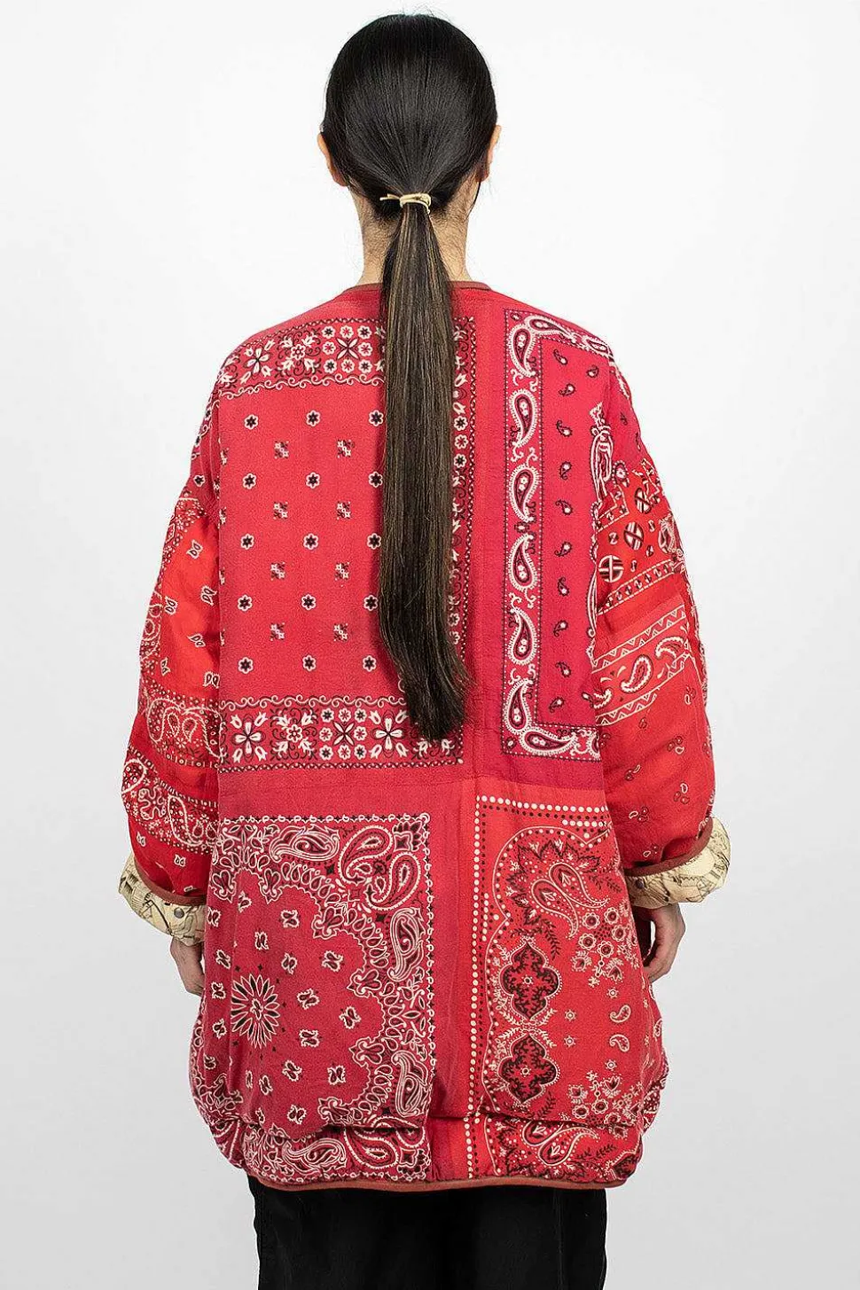 Reversible Liner Coat Bandana Red