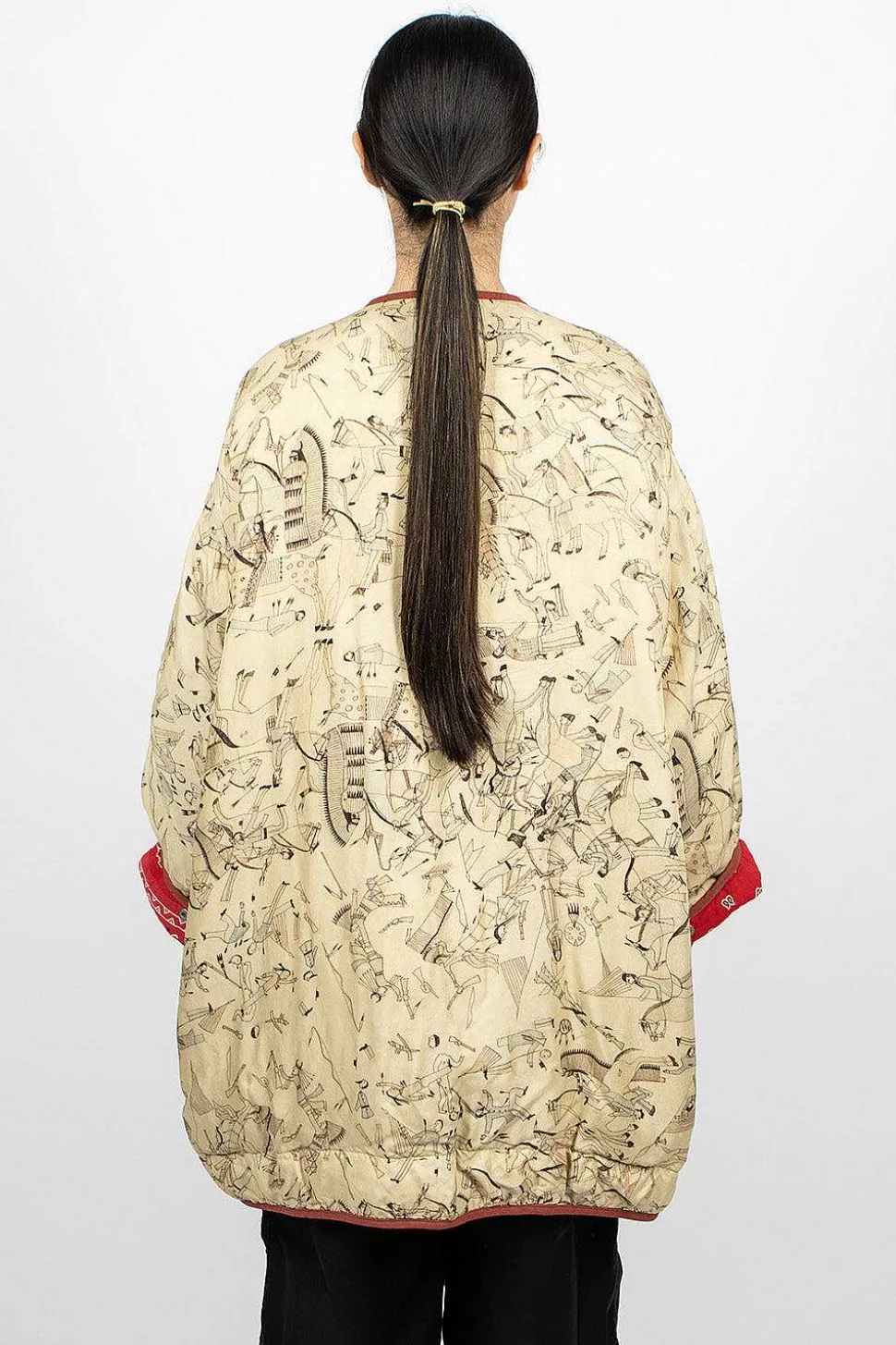 Reversible Liner Coat Bandana Red
