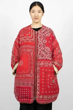 Reversible Liner Coat Bandana Red