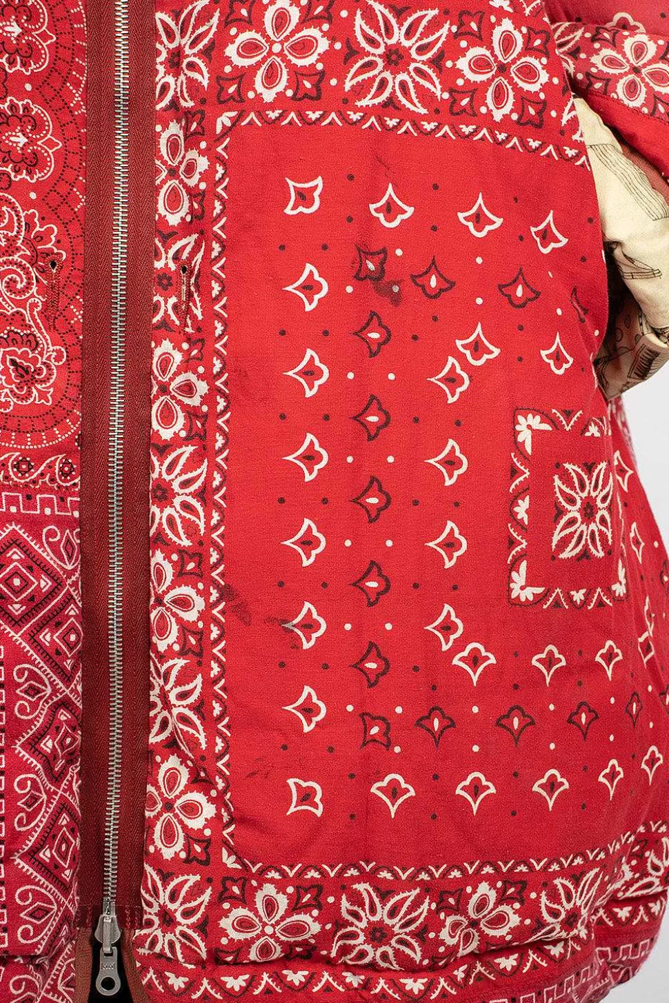 Reversible Liner Coat Bandana Red