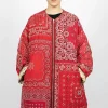 Reversible Liner Coat Bandana Red