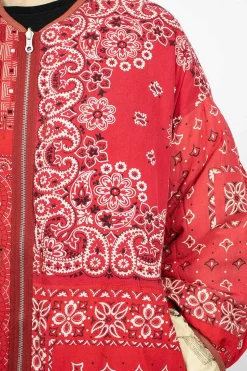 Reversible Liner Coat Bandana Red