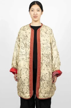 Reversible Liner Coat Bandana Red