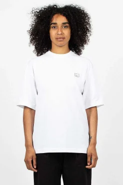 Rhinestone Face Tee Optic White