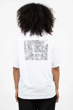 Rhinestone Face Tee Optic White