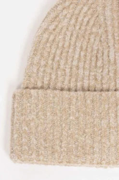 Ribbed Beanie Light Taupe
