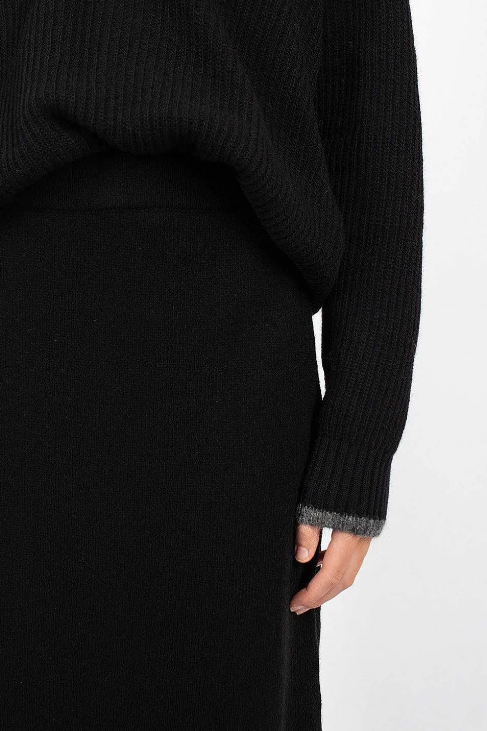 Ribbed Skirt Cashmere Blend