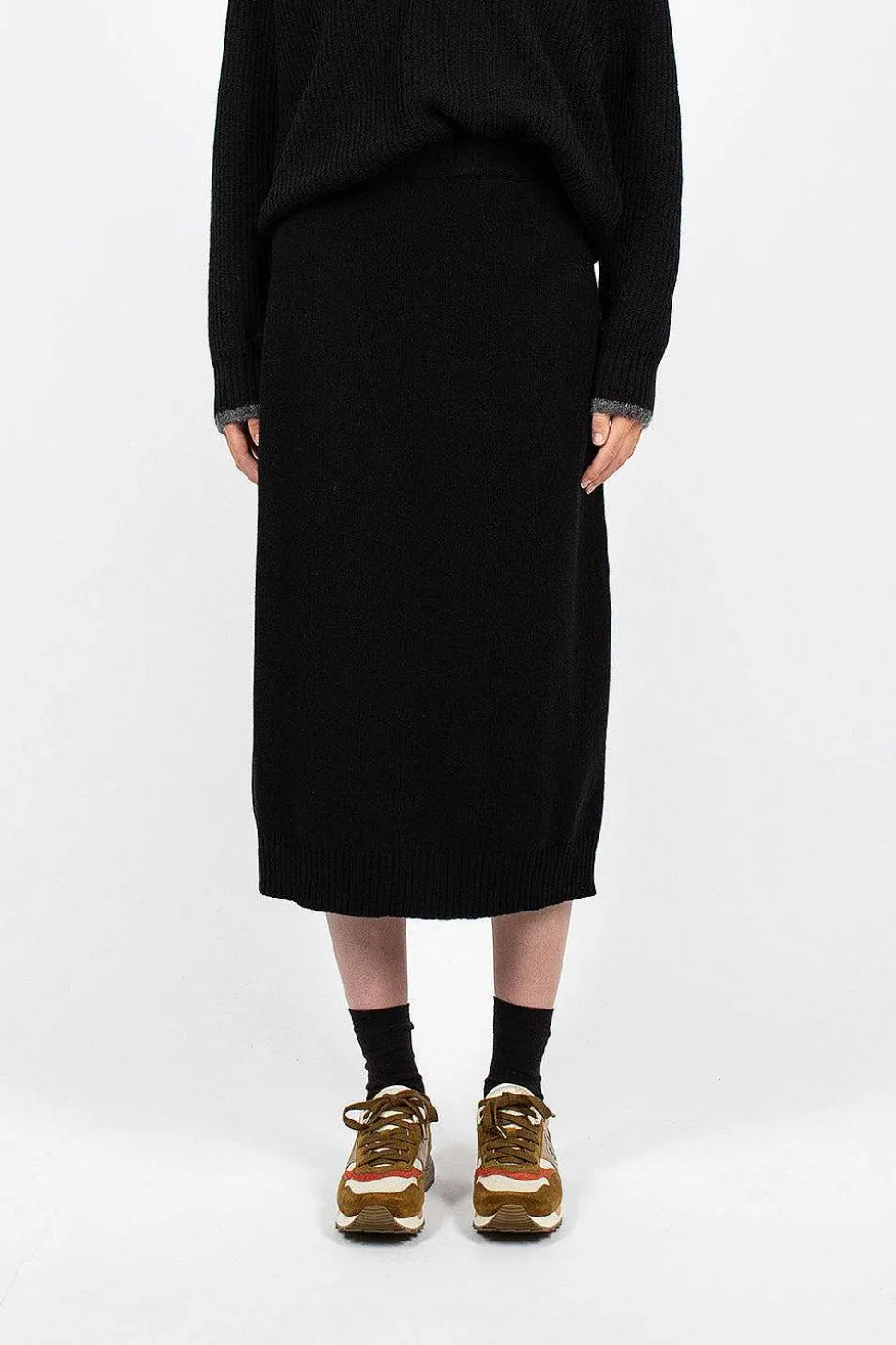 Ribbed Skirt Cashmere Blend
