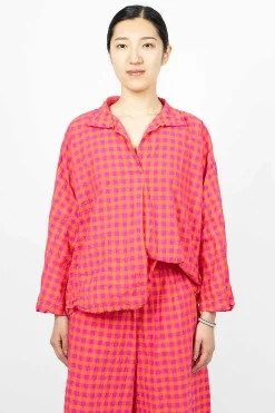 Rossella Shirt Orange/Fuchsia