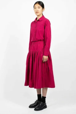 Rouchetine Skirt Raspberry