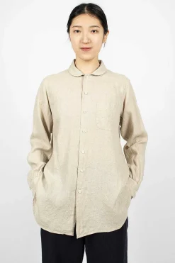 Rounded Collar Shirt Natural