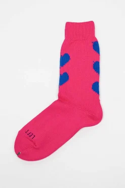 Rs-63 Heart Socks Pink