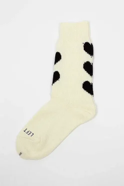Rs-63 Heart Socks White