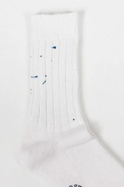 Rs-202 Paint Socks White/Blue