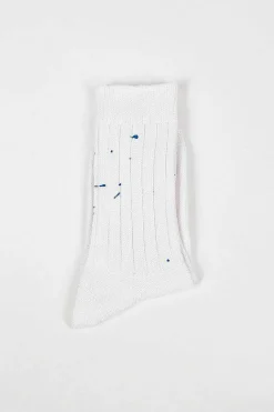 Rs-202 Paint Socks White/Blue