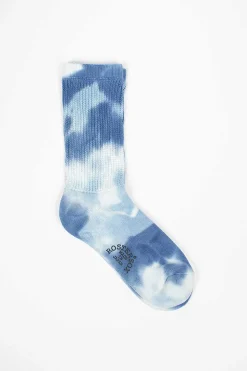 Rs-297 Tie Dye Socks Blue