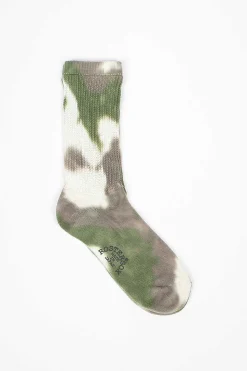 Rs-297 Tie Dye Socks Green