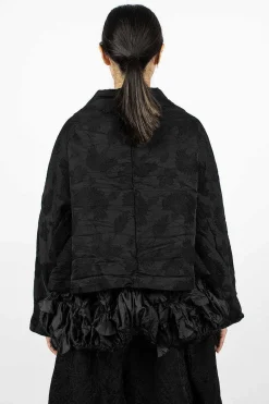 Ruffle Hem Floral Jacket