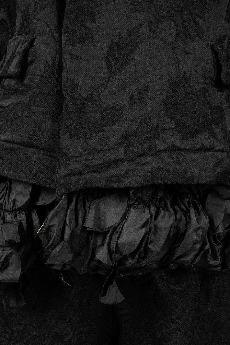 Ruffle Hem Floral Jacket