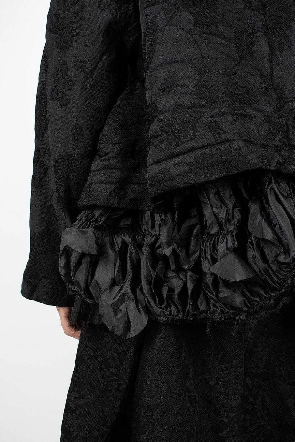 Ruffle Hem Floral Jacket