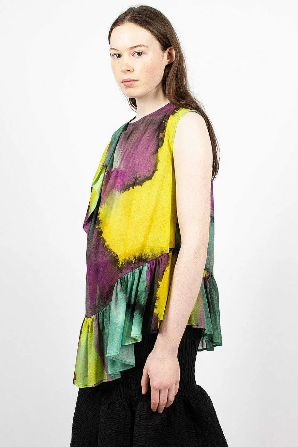 Ruffle Top Yellow Dye