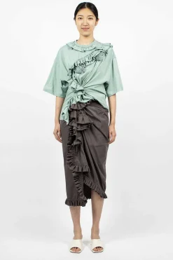 Ruffle T-Shirt Light Blue