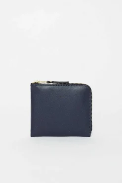 Sa3100 Leather Coin Purse Navy
