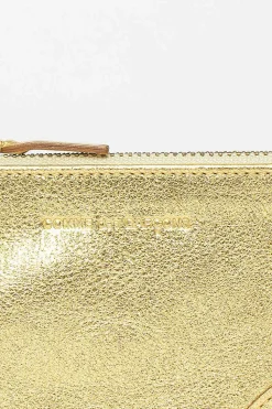 Sa8100G Zip Top Purse Gold