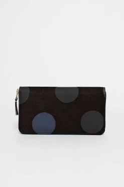 Sa0111Rd Classic Compartment Purse Black Dot