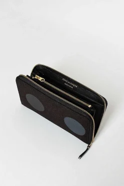 Sa0111Rd Classic Compartment Purse Black Dot