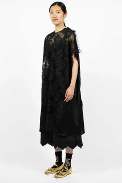 Satin Panel T-Shirt Dress