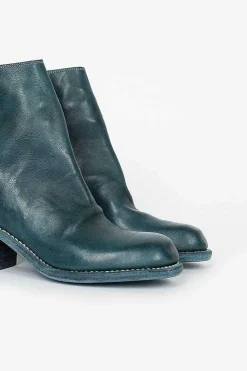 Sb06D Full Grain Cuban Heel Zip Back Boot Cv72T
