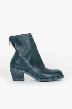 Sb06D Full Grain Cuban Heel Zip Back Boot Cv72T