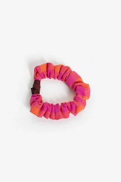Scrunchie Bracelet Fuchsia/Orange